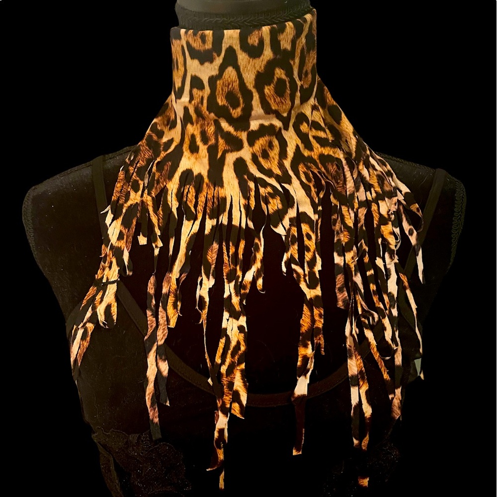 One of a kind Leopard choker necklace